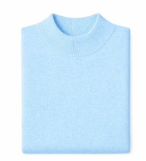 Mock Neck Sweater - Sky Blue