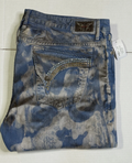 Robin's Jeans Blue Camo Studded Denim NWT