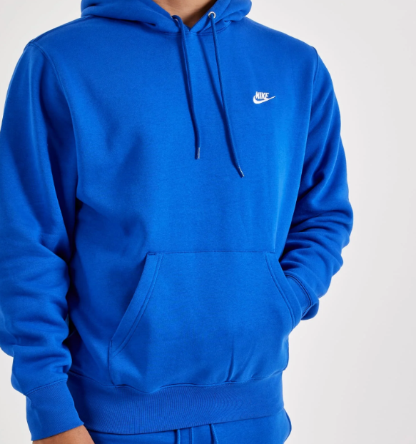 Nike Club Fleece Pullover Hoodie - Royal Blue