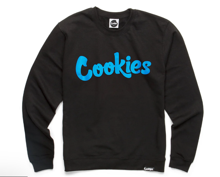 Cookies Mens Crewneck - Black/Blue