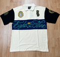 Eight & Nine Collegiate Crest Polo – Cream & Navy