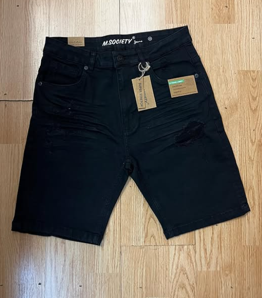 M.Society Black Denim Shorts