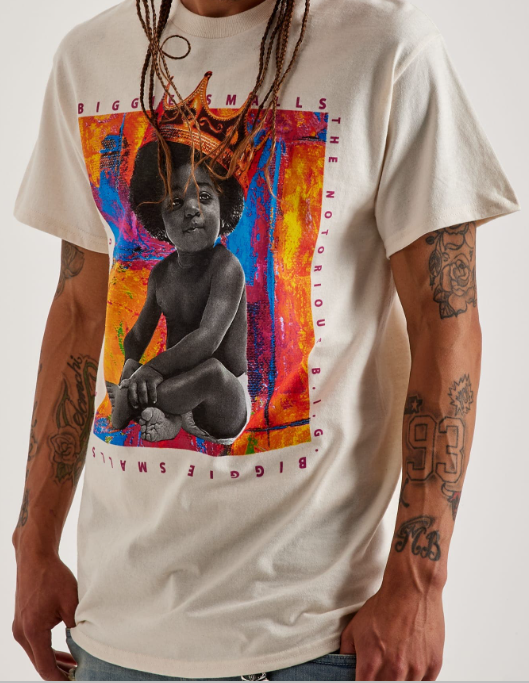 Biggie Smalls Ready To Die Album Art Tee - Cream