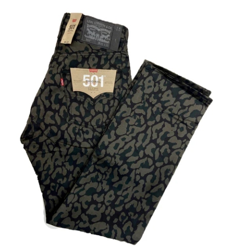 Levi's 501 Original Straight Jeans - Leopard Print