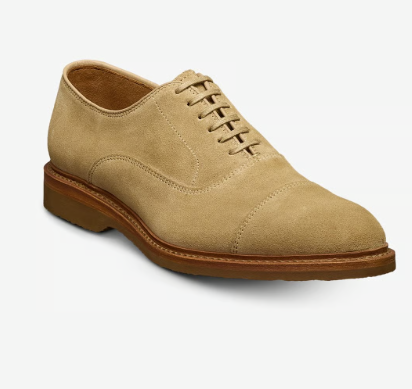 Sand Suede Cap Toe Oxford