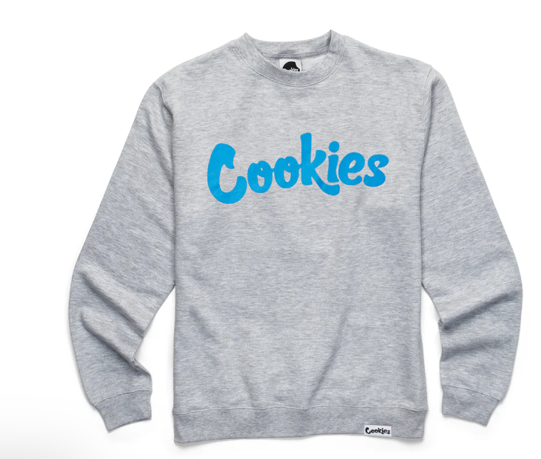 Cookies Mens Crewneck - Grey/Blue