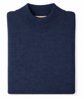 Mock Neck Sweater - Navy