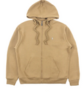 Classic Zip-Up Hoodie - Tan