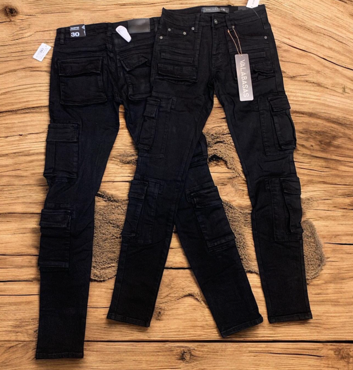 Valabasas Jeans - Black Cargo