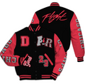 Air Flight Varsity Jacket - Black/Pink