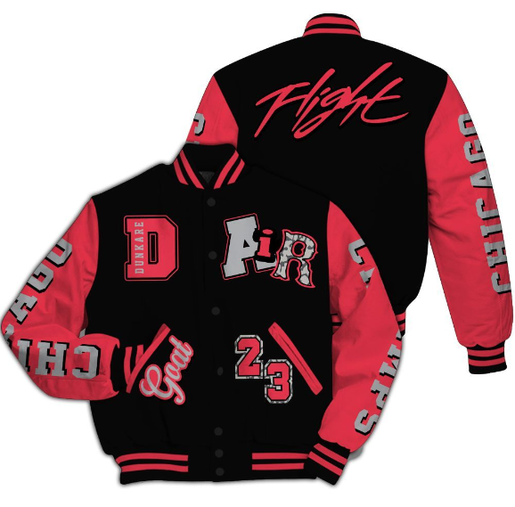 Air Flight Varsity Jacket - Black/Pink