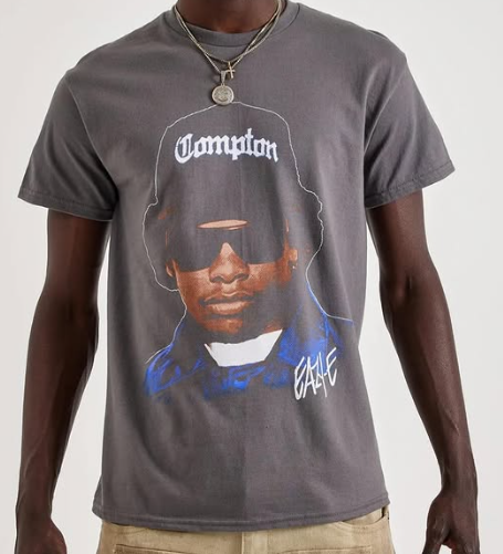 Eazy-E Compton Vintage Graphic Tee - Charcoal