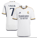 Adidas Vini Jr. #7 Real Madrid Home Jersey - White