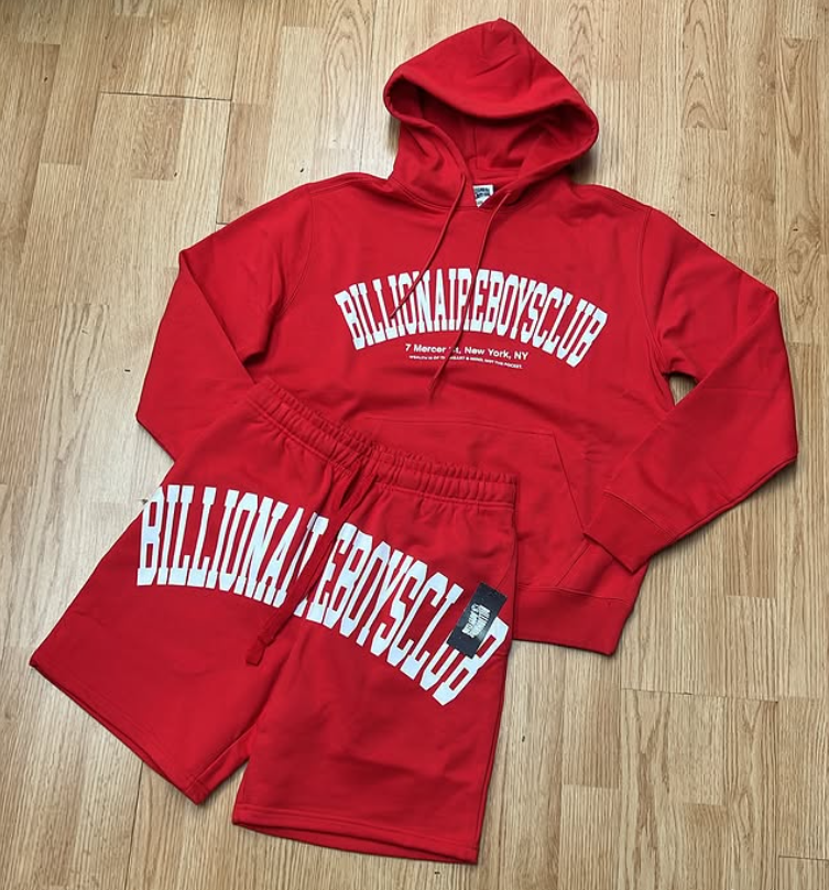 Billionaire Boys Club Arch Logo Tracksuit Set - Red