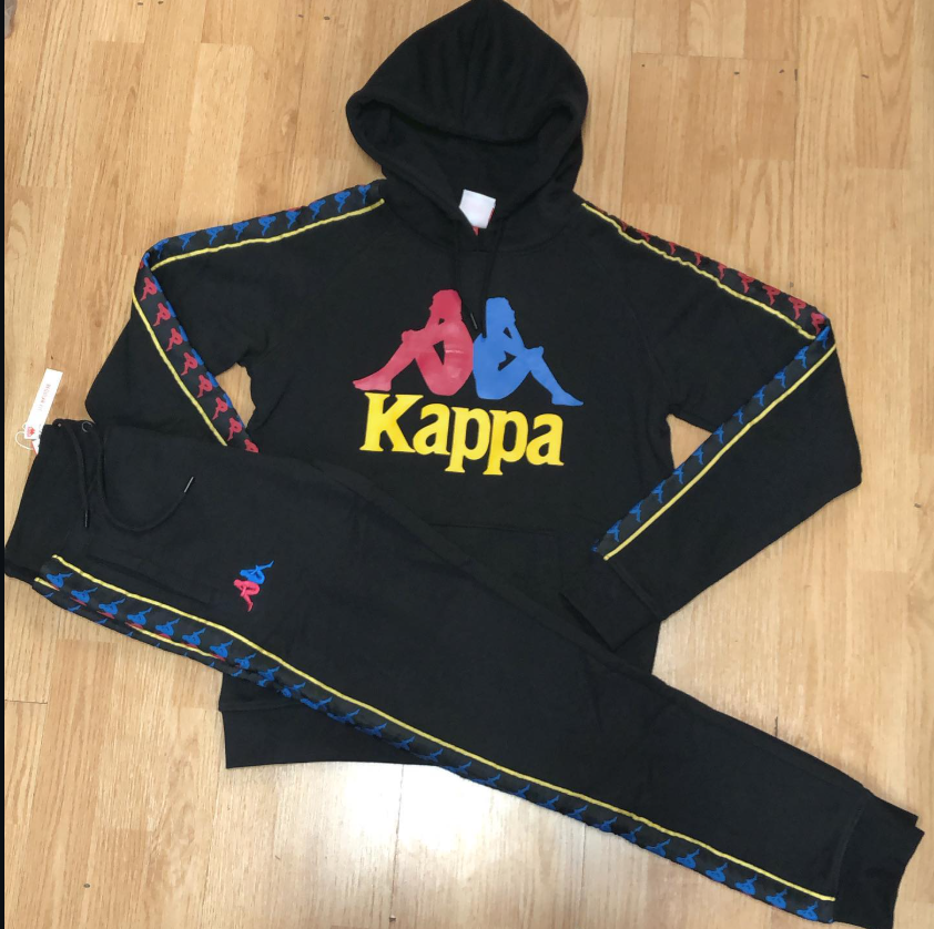 Kappa Hoodie Suit - Black Multicolor