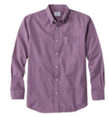 Purple Plaid Casual Button-Down Shirt