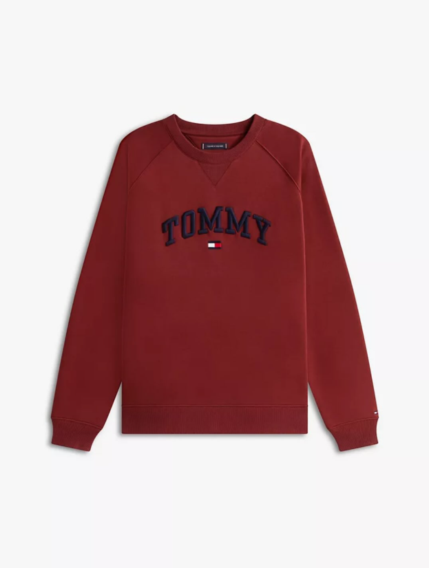 Tommy Hilfiger Mens Crewneck - Burgundy