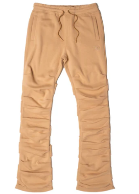 Frost Stacked Sweatpants - Tan