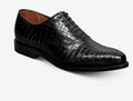 Black Croc Embossed Oxford