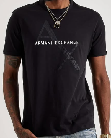 Armani Exchange Logo Tee - Black