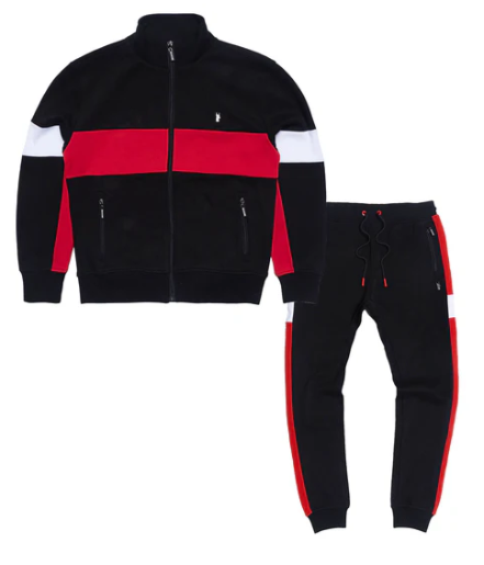 Colorblock Track Set - Black/Red/White