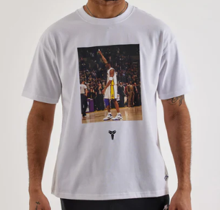 Kobe Bryant Last Game Farewell Graphic Tee - White