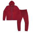 Makobi Fleece Tracksuit – Burgundy
