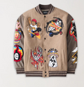 Take Me Away Graphic Varsity Jacket