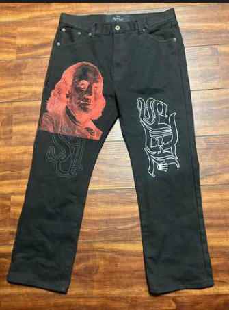 S.D.L. Jeans - Black Orange Graphic