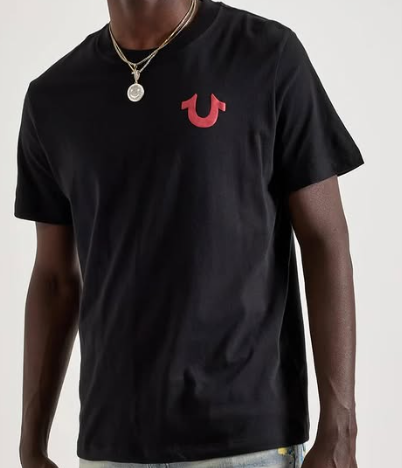 True Religion Horseshoe Logo Tee - Black