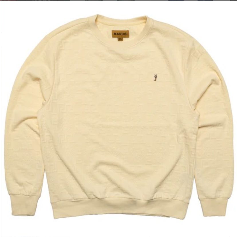 Makobi Mens Crewneck - Cream