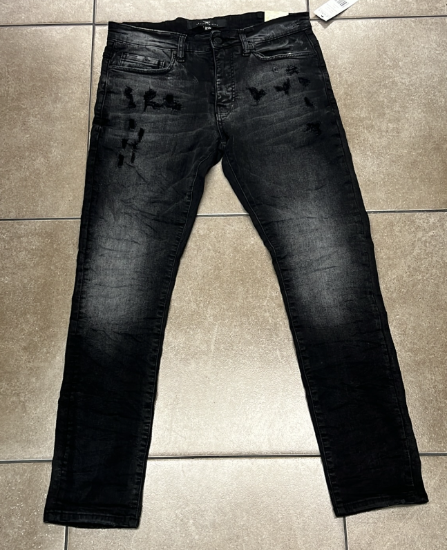 Jordan Craig Black Diamond Quilted Distressed Jean