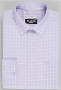 Lavender Plaid Dress Shirt