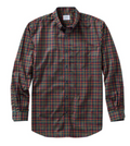 Red Multicolor Plaid Casual Button-Down Shirt