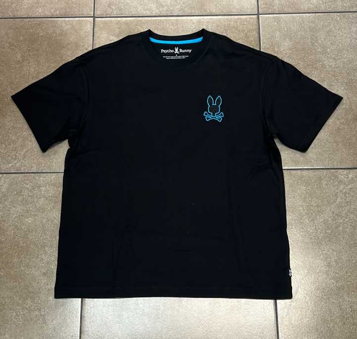 Psycho Bunny Classic Tee - Black/Blue