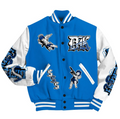 Royal Blue & White Angel Varsity Jacket