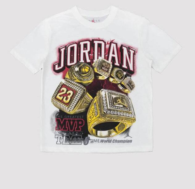 Jordan 6 Rings Championship Graphic Tee - White