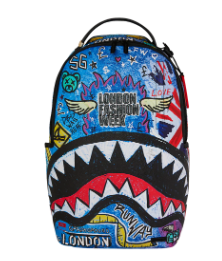 Sprayground London Fashion Week Graffiti Shark Backpack