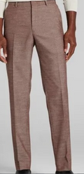 Brown Plaid Suit Pants