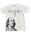 S.D.L. Blue Strips Ben Franklin Tee (White)