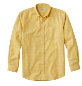 Solid Yellow Casual Button-Down Shirt