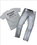 Hood Classy Fit 275 - Street Dept Grey Tee Set