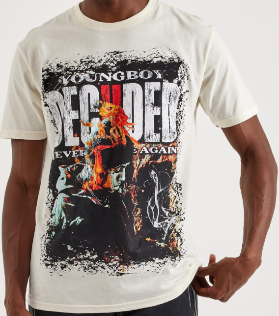 YoungBoy Never Broke Again Decided II Tee - Cream
