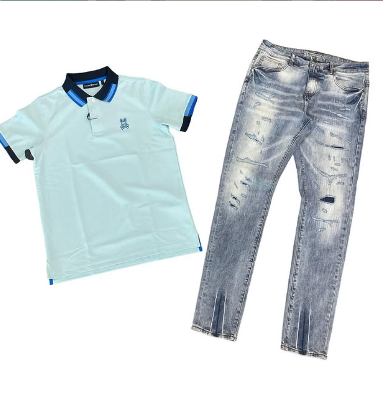 Psycho Mint Flare Fit