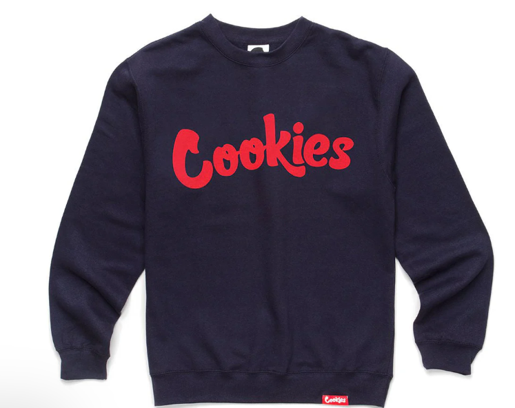 Cookies Mens Crewneck - Navy/Red