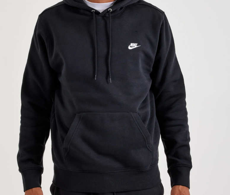 Nike Club Fleece Pullover Hoodie - Black