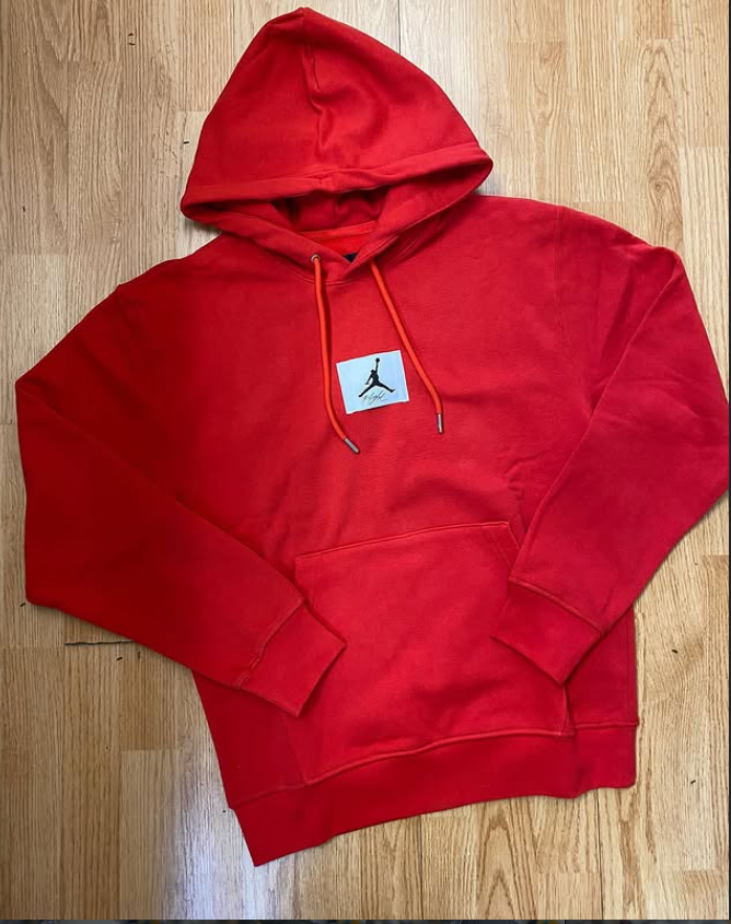 Red Jordan Hoodie - White Jumpman