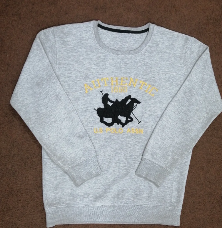 US Polo Assn Mens Crewneck - Heather Grey