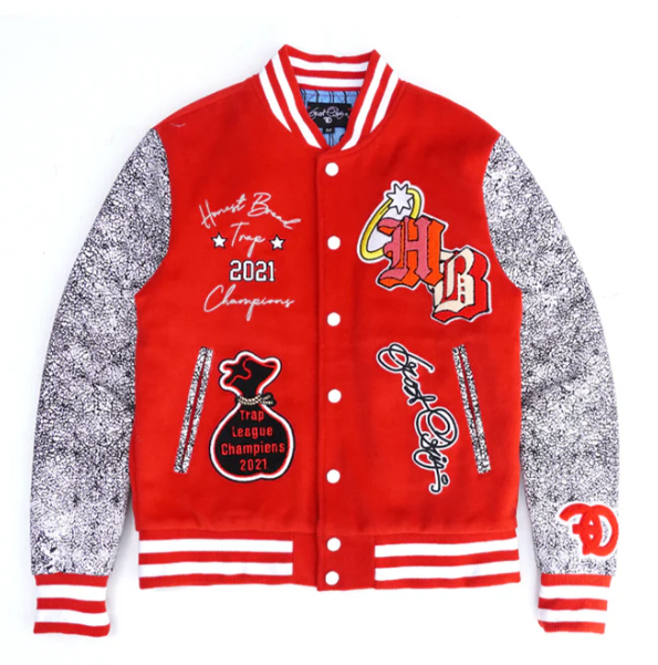 Harvest Band Trap League Champions Varsity Jacket – Red